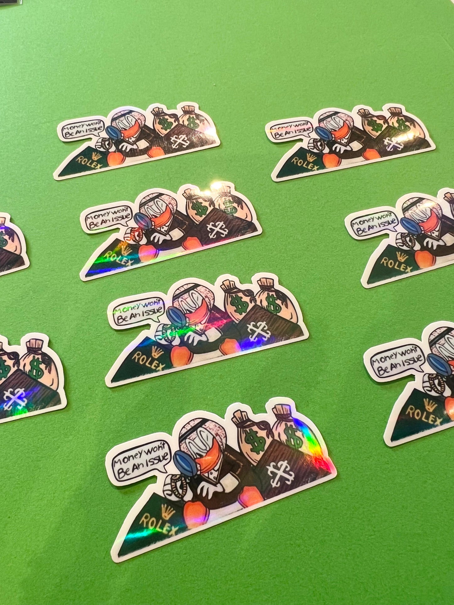 Scrooge McDuck (Money wan't be an issue) holographic sticker