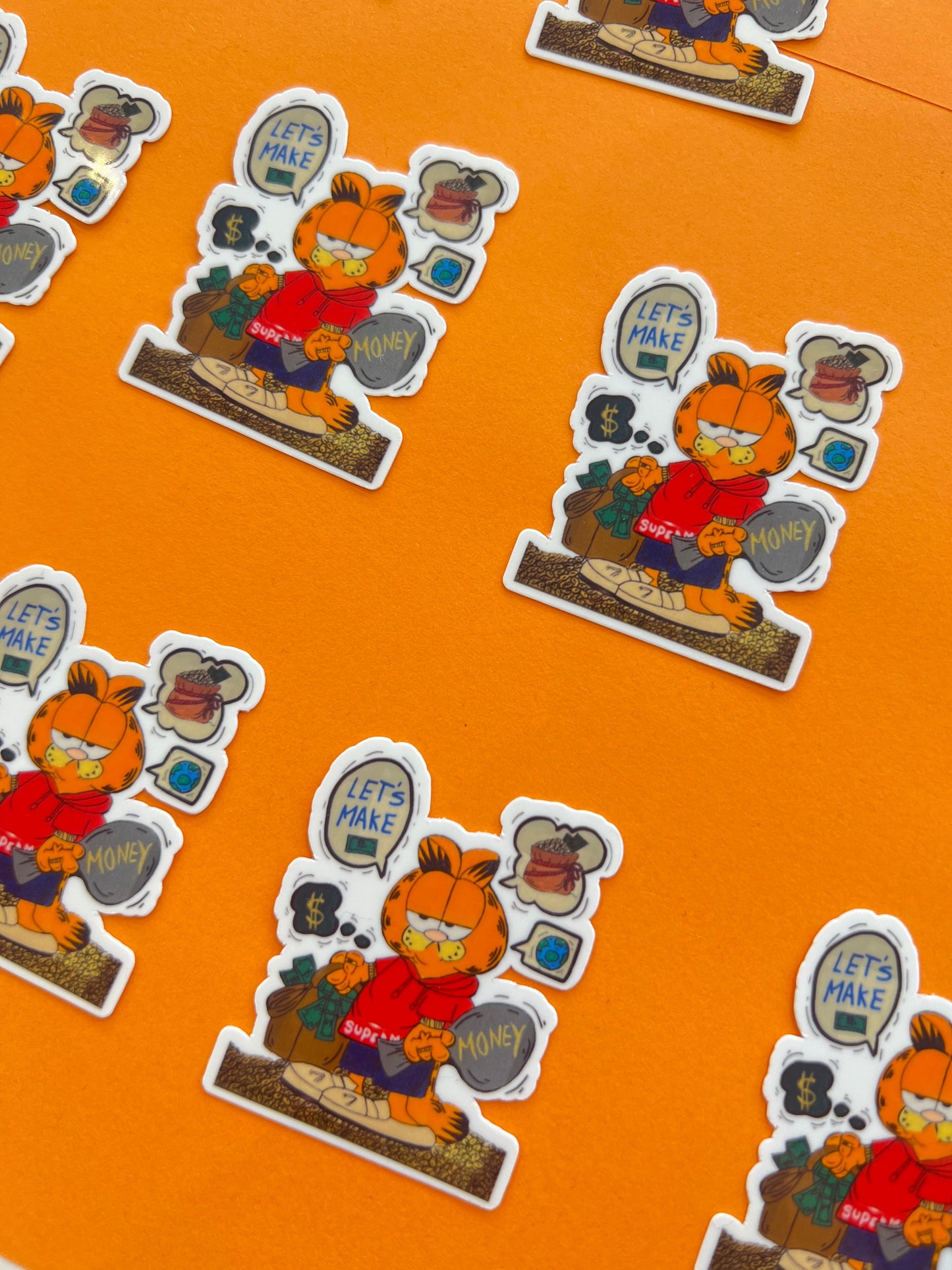 Garfield glossy sticker