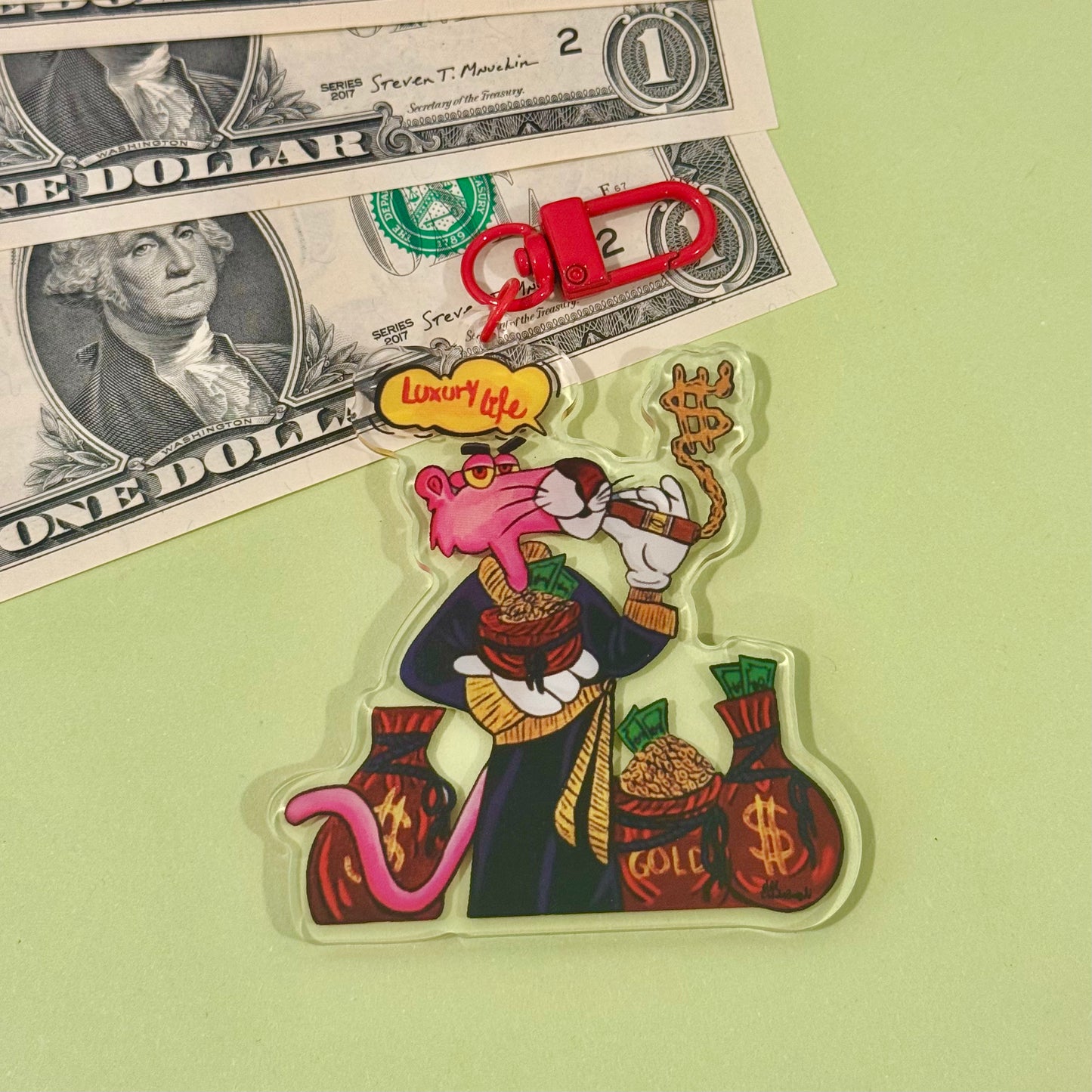 Keychain (pink panther)