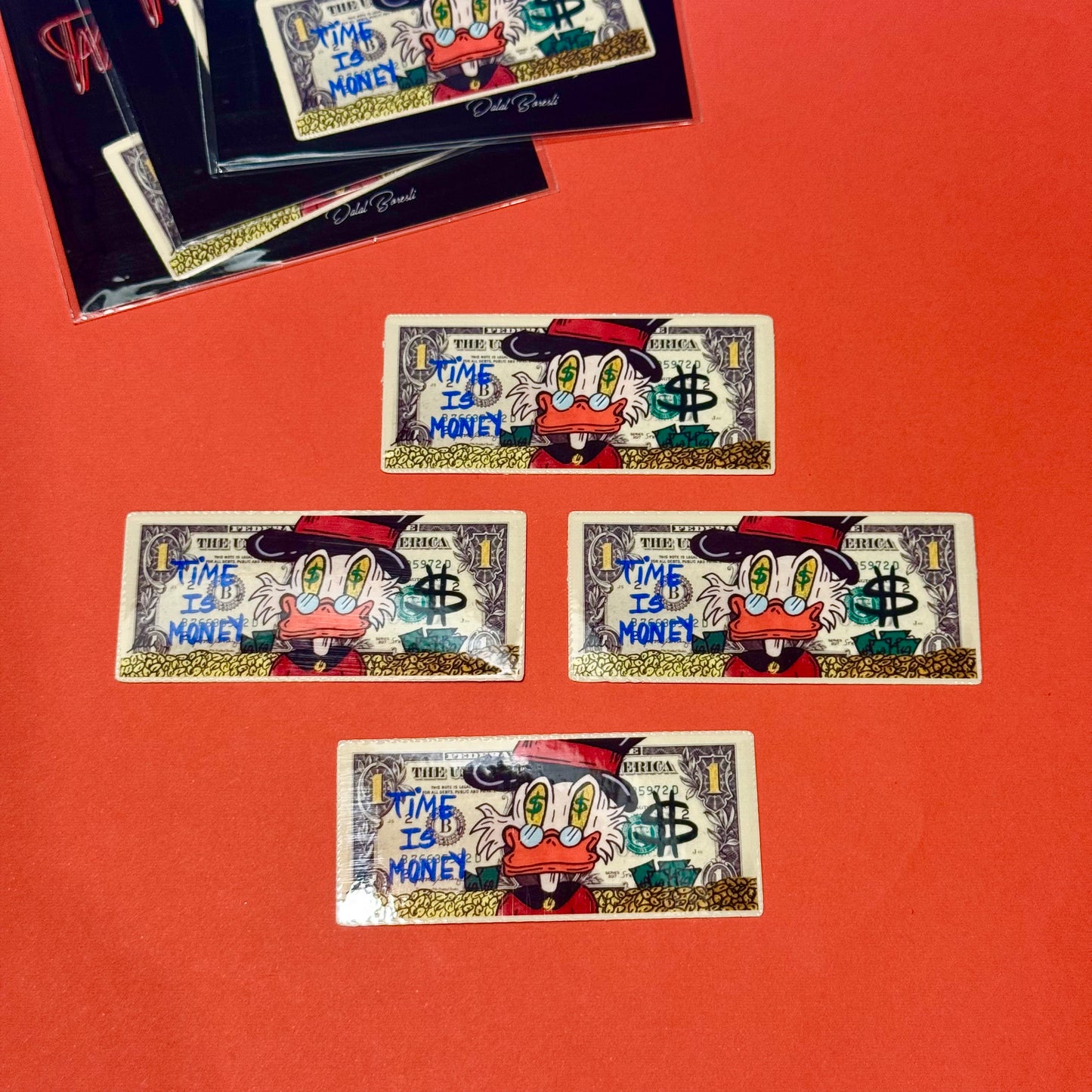 Dollar bill( عم ذهب ) Glossy sticker