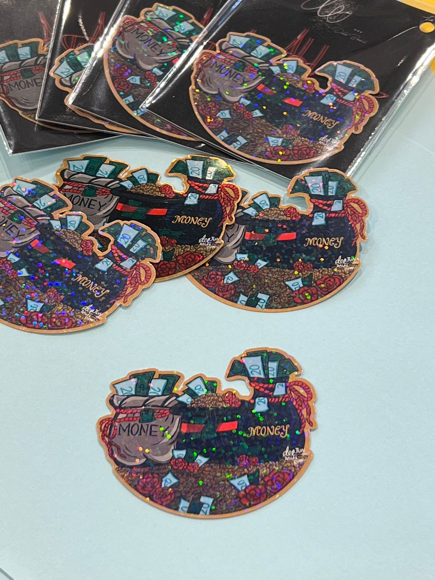 Load of Money glitter sticker
