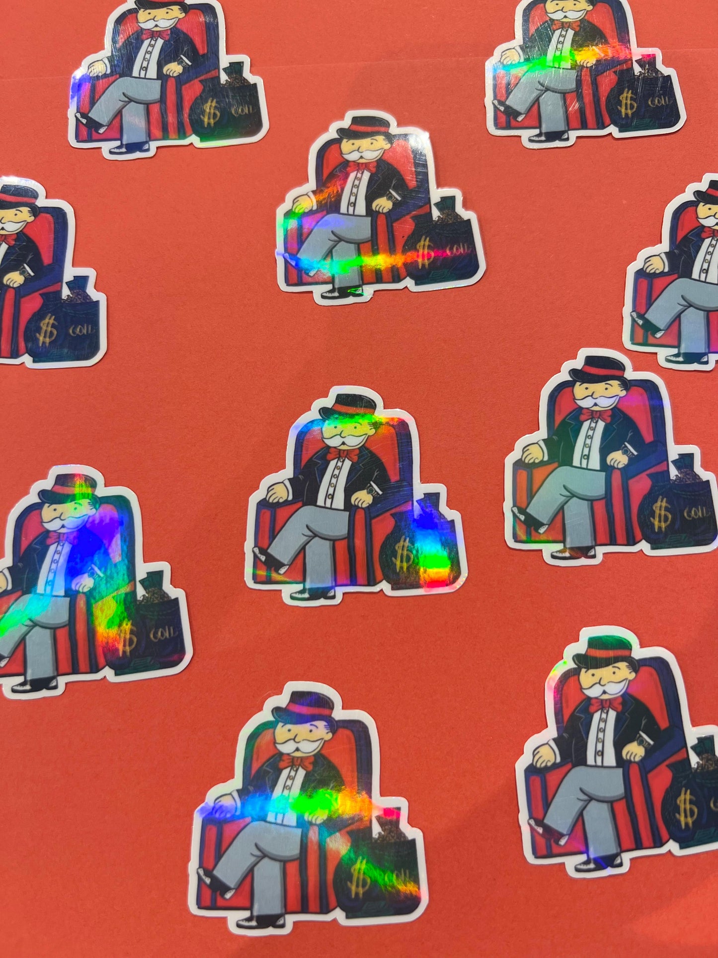 Monopoly holographic sticker