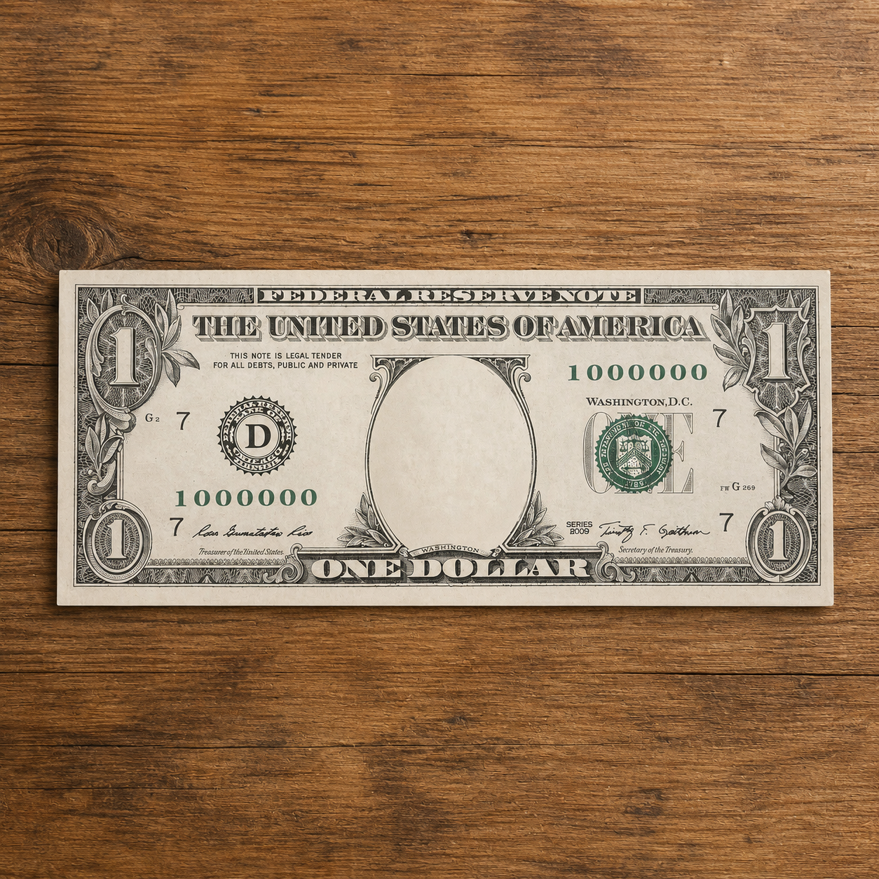 Dollar painting