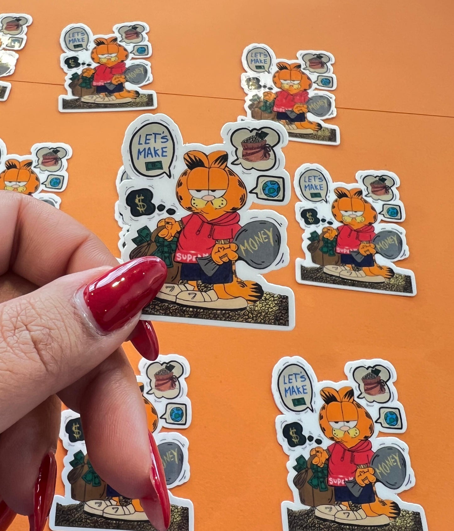 Garfield glossy sticker
