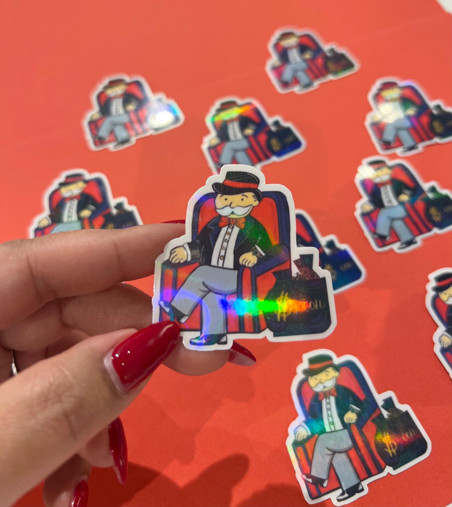 Monopoly holographic sticker
