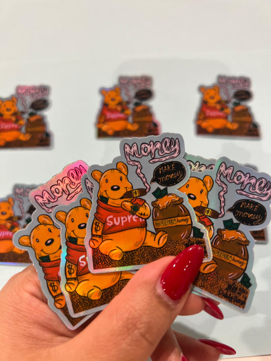 Winnie-the-Pooh Holographic sticker