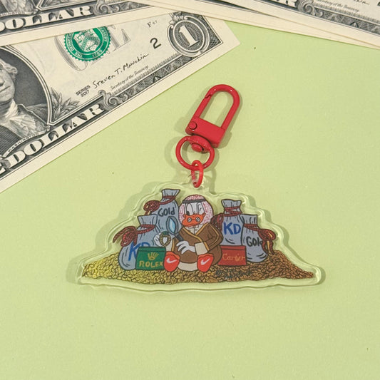 Keychain (Kuwaiti uncle scrooch )عم ذهب