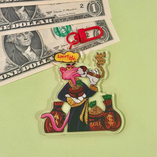 Keychain (pink panther)
