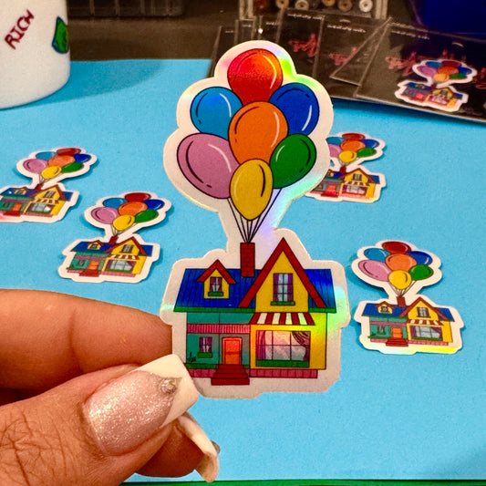 ( Up House ) holographic sticker