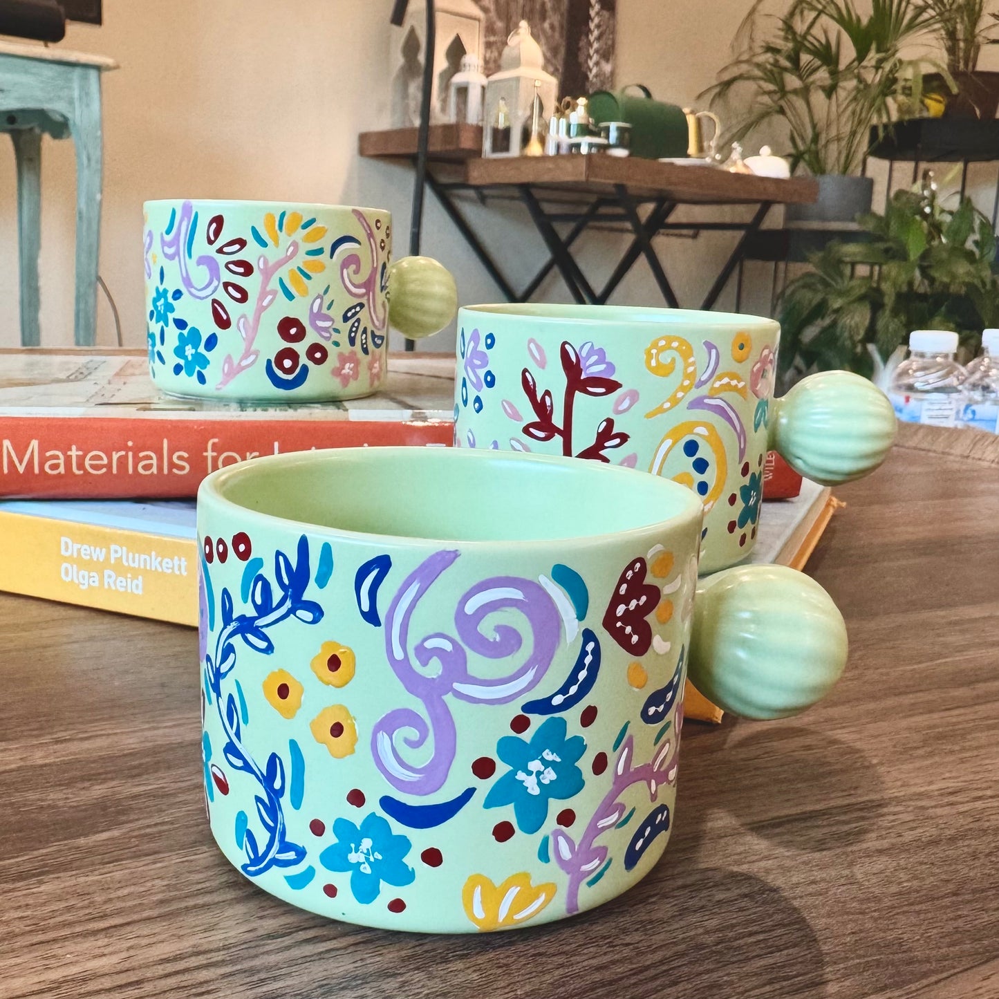 Mug ( flower pattern )