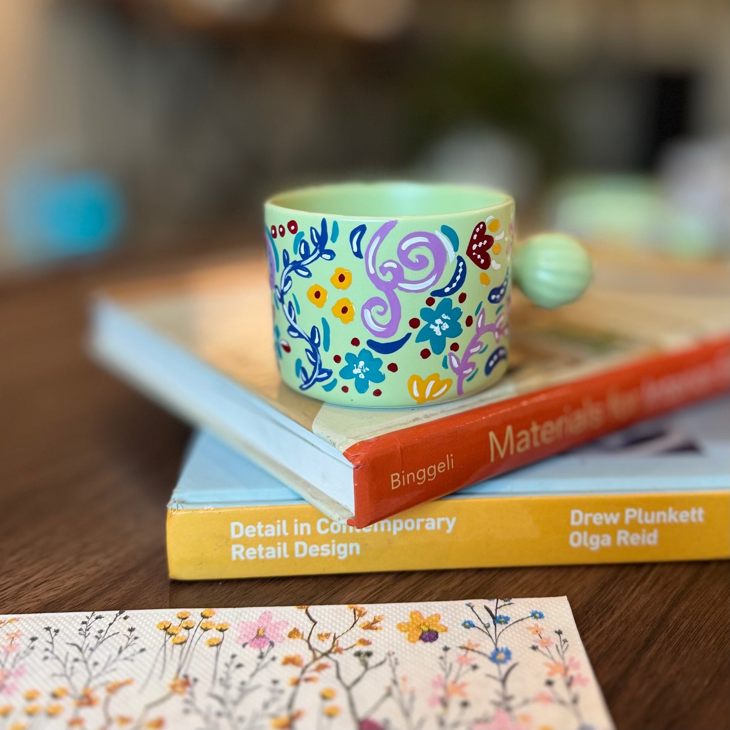 Mug ( flower pattern )