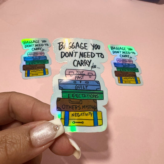 ( baggage ) holographic sticker
