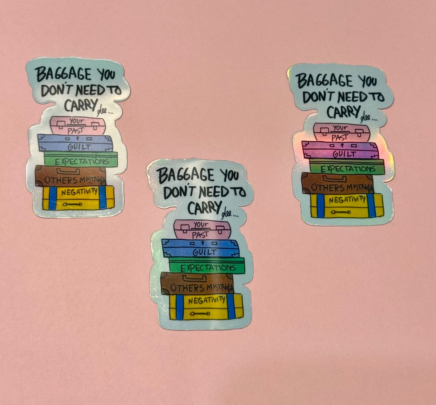 ( baggage ) holographic sticker