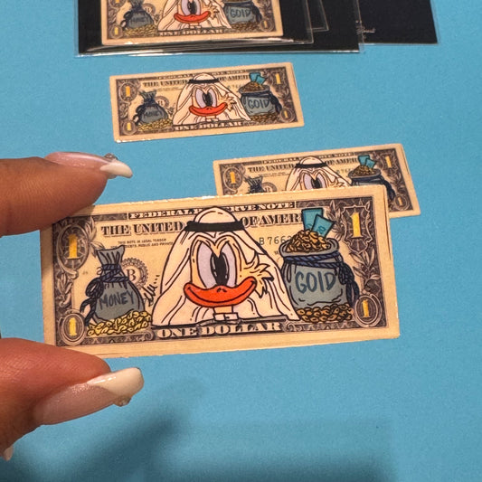 Dollar bill(حجي ذهب  ) Glossy sticker